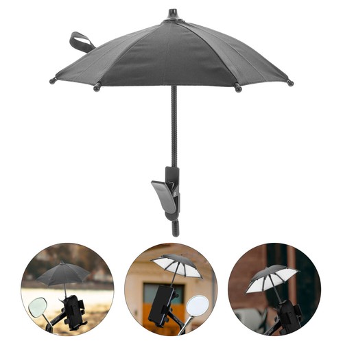 Travel Mini Umbrella for Cell Phone Sun Shade Holder Car Visor Mount - 第 1/12 張圖片