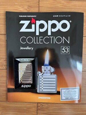 NEW DEAGOSTINI ZIPPO WINDPROOF LIGHTER COLLECTION ISSUE 53 - JEWELLERY & MAG