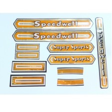Speedwell  Super Sports original decals retro vintage