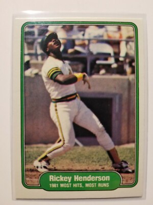1982 Fleer RICKEY HENDERSON card # 643 | eBay
