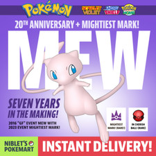 MEW 2016 GF Exclusive with 2023 Mightiest Mark for Pokemon Scarlet Violet Home 
