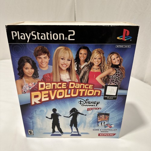 Rare Playstation 2 Dance Dance Revolution Pad And Box Only Konami Disney Channel