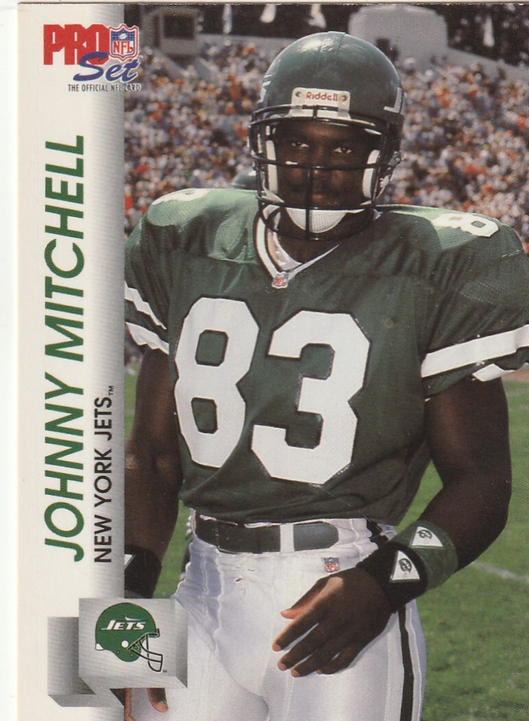 FREE SHIPPING-MINT-1992 Pro Set Johnny Mitchell #603 PLUS JETS BONUS CARDS