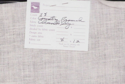 28 ct Cross Stitch Fabric Chantilly Ivory 8x12'' Cashel Linen Twisted Threads