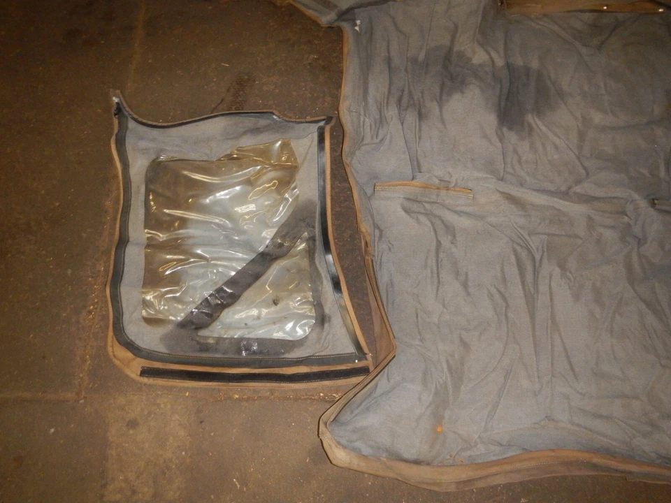 Jeep Wrangler TJ 97-06 Pavement Ends Soft Top Fabric Tan Clear Windows - Imagem 2 de 4