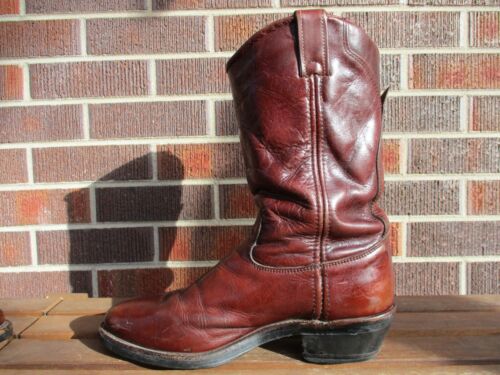 Stivali da cowboy Chippewa uomo 9 D pelle marrone western abbigliamento da lavoro pull on USA - Foto 11 di 18