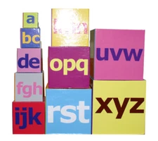 NEW #1 Alphabet Nesting Baby Stacking Building Blocks