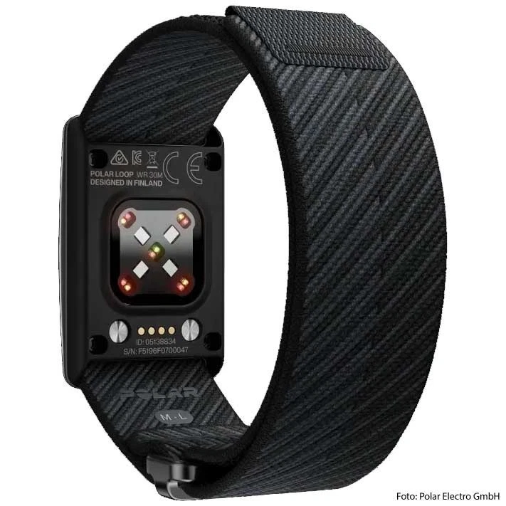 Polar Loop Fitness Tracker SoftWeave Night Black Screen-Free Puls Schlaf MwSt