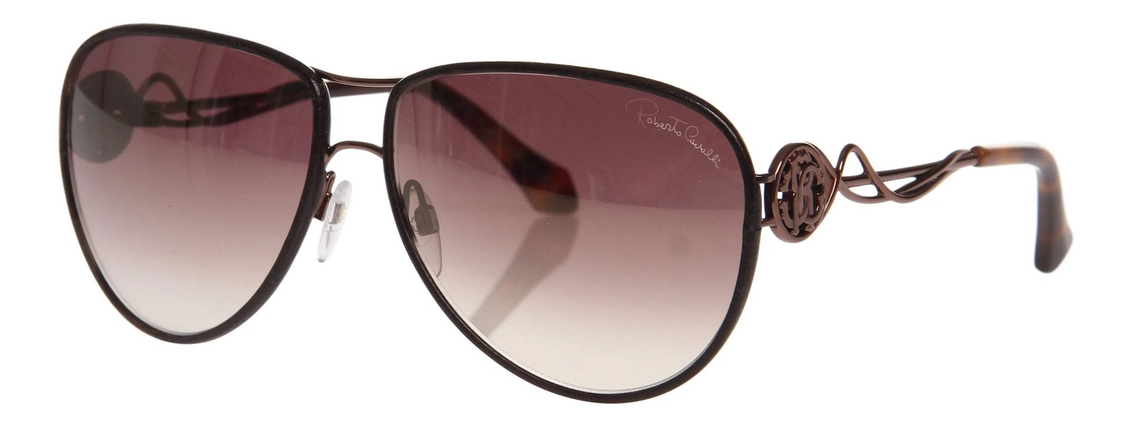 Roberto Cavalli Gafas RC1067 34G 61mm Gorgona - Oro Rosa Pilot-Aviator / Bro
