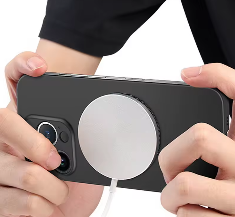 Blue Ultra Thin Hard Magnetic Frameless Phone Case MagSafe iPhone 15 ...