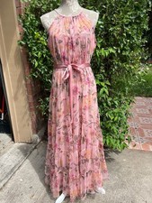 Women's Floral Sleeveless Maxi Dress Medium