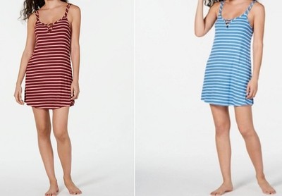 Jenni Intimates Women's Ladder-Front Chemise Sleepshirt Nightgown