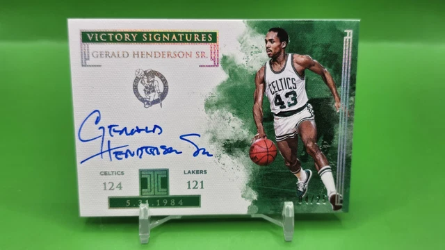 2018-19 Impeccable Gerald Henderson Sr /25 Panini Victory Signatures Celtics