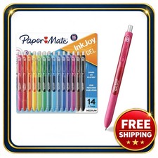Gel Pen Set 14 Assorted Colors 0.7mm Medium Point Smooth Ink
