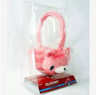 Gloomy Bear Face Plush Doll Earmuff Headphones Taito Chax GP CGP-310 Used