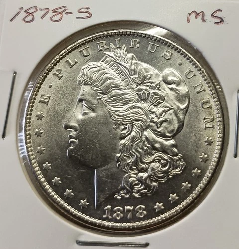 1878-S Gem BU Morgan Silver Dollar