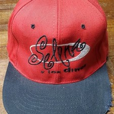 Vintage 90s Selena Los Dinos Embroidered Black Snapback Cap Hat