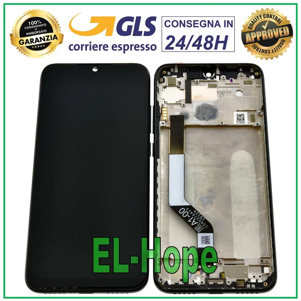 DISPLAY LCD TOUCH SCREEN + FRAME PER XIAOMI M1901F7G M1901F7H SCHERMO ASSEMBLATO
