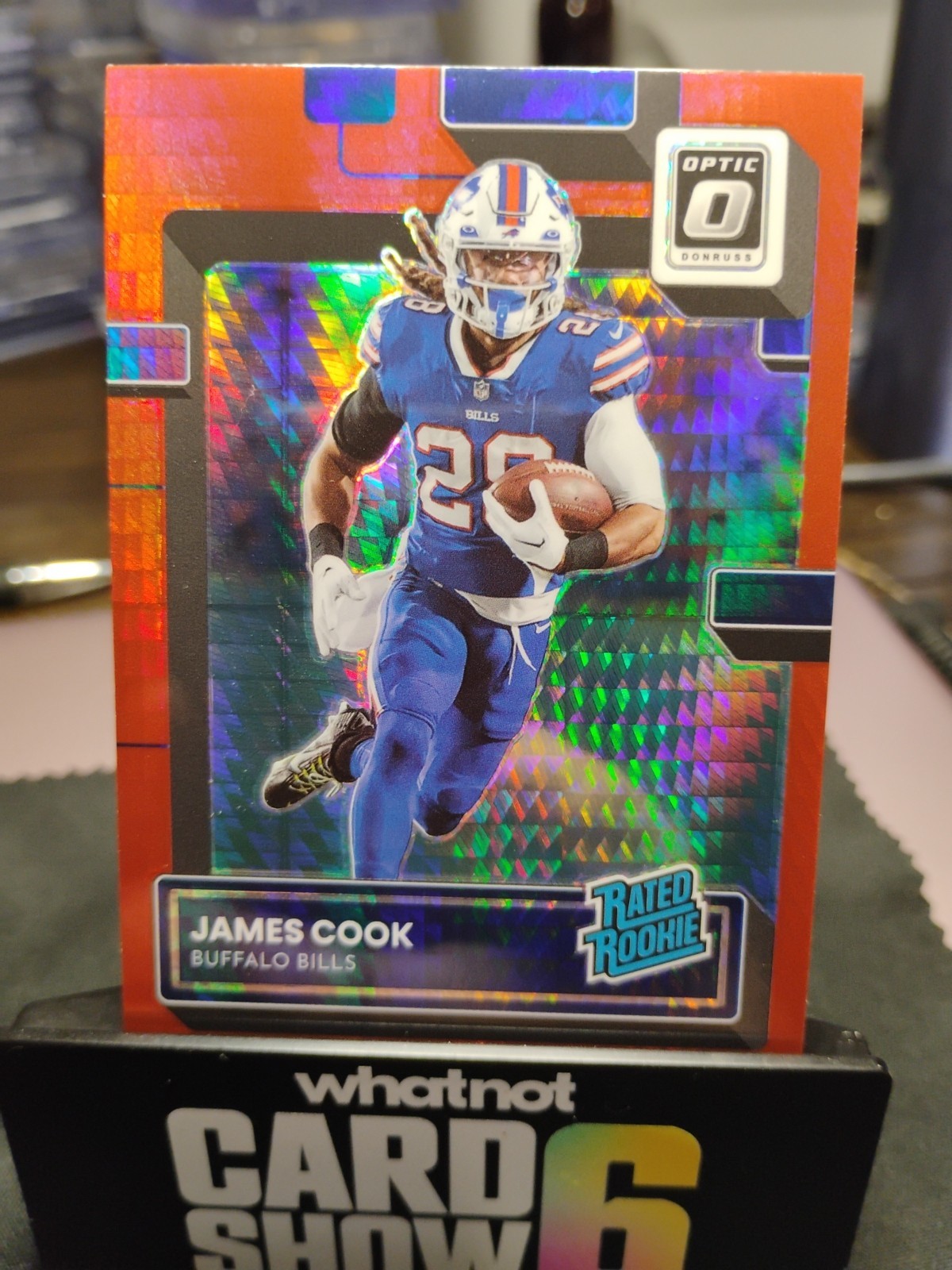 2022 Panini Donruss Optic - Rated Rookie James Cook #215 Red Hyper Prizm (RC)