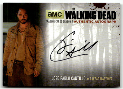 2016 Cryptozoic Walking Dead AMC JPC2 Jose Pablo Cantillo Caesar On-Card Auto