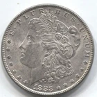1883- MORGAN SILVER DOLLAR - 90% SILVER - AU -LOT # 174