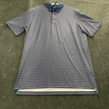 GREYSON Greyson Wind and Water Symbol Golf Polo Men's Size M Blue
