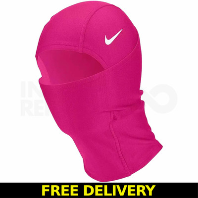 Nike Pro Therma-Fit Hyperwarm Balaclava Hood Ski Running Training Face Mask Pink