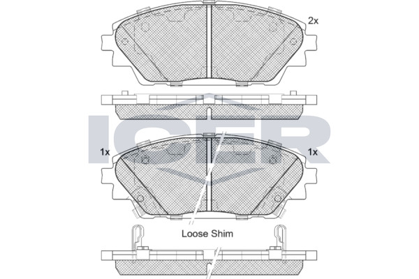 Bremsbelagsatz Vorne Akebono-System FüR Mazda 3 /Hatchback Limo BM Cx-3 Ab 15->-image