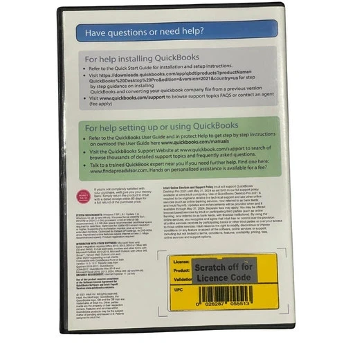 Quick Books Desktop Pro 2021 | DVD | Licencia de por vida | Windows | 1 usuario Foto 2 de 2