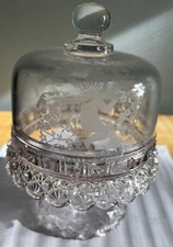 Beautiful Crystal Vintage Cheese Dome