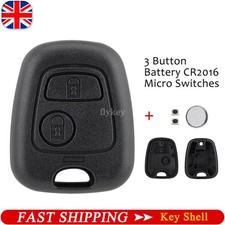 For Citroen C1 C2 C3 C4 C5 2 Button Remote Key Fob Case Shell Battery Switches