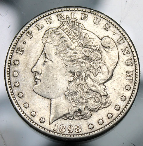 1898 S Morgan Silver Dollar - AU  !!