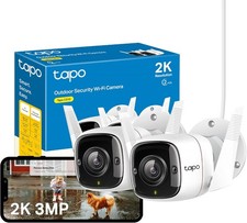 Tapo C310P2 2-Pack 2K Security Camera Outdoor Wired, Outdoor Camera No Monthly 