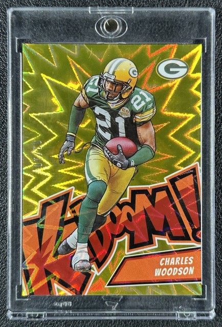 CHARLES WOODSON 2024 PANINI ABSOLUTE #39 KABOOM! VERTICAL GOLD SSP 2/10 PACKERS