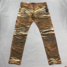 Jordan Craig Jeans Mens 38x34 Brown Denim Legacy Edition Aaron Moto Biker