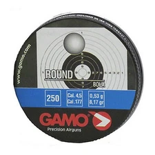 Gamo Round Lead BB Pellets .177 Cal 4.5mm-Tin of 250-632032454