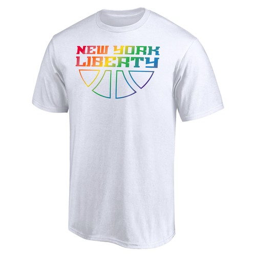 Unisex White New York Liberty Team Pride Wordmark T-Shirt - 第 2/3 張圖片