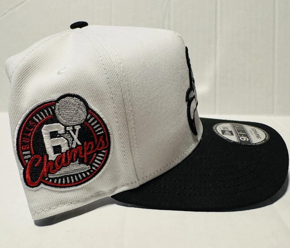 🔥 New Era Chicago Bulls Logo Al revés 6x Parche Campeones 9fifty Gorra SnapBack Foto 3 de 4