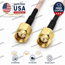 SMA Male to SMA Male Plug Connector Lot RF Pigtail Jumper RG316 Coax Cable