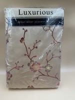 Luxurious Stunning Jacquard Pair Lined Curtains 66” x 72” 168cm x 183cm Floral