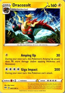Dracozolt 065/189 Darkness Ablaze Rare