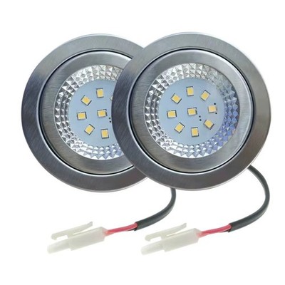2er-Pack LED Dunstabzugshaubenleuchte DC 12V AC 220V 1,5W Herd Entlüftungslampe 55-60mm