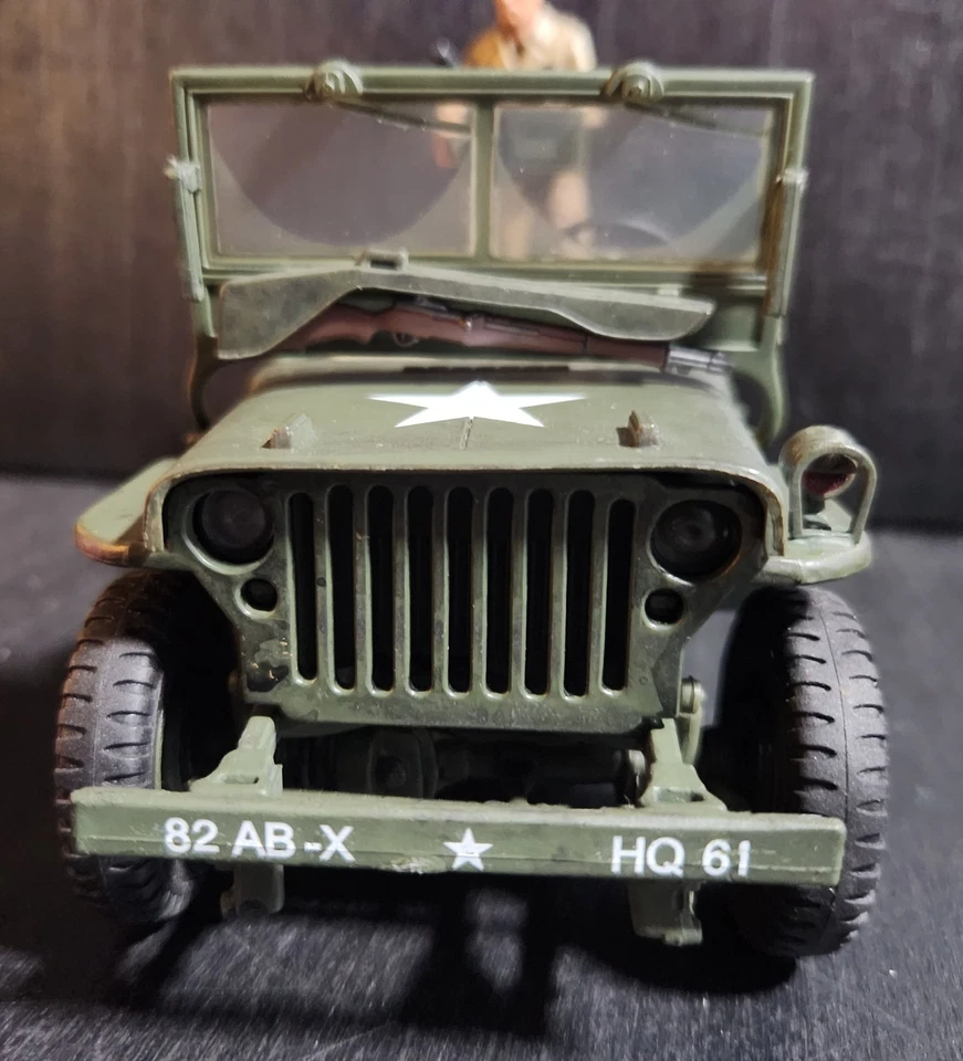 ULTIMATE SOLDIER 21st CENTURY TOYS 1:18 WWII US ARMY JEEP 50 CAL MOUNT + SOLDIER - Image 4 of 4