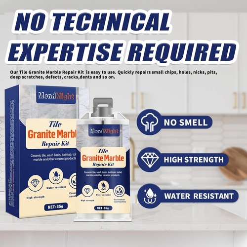 Tile & Stone Repair Kit - Professional for Chips, Cracks, Scratches... - Picture 3 of 7