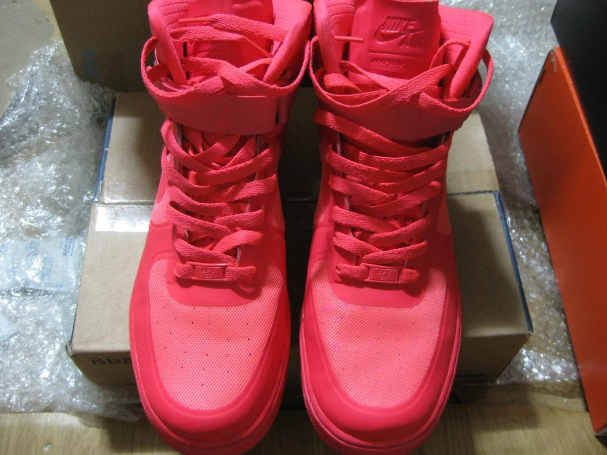 Nike Air Force 1 Hi HYP PRM Solar Red Sz 9.5 eBay