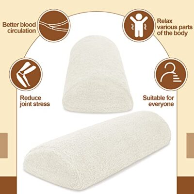 Half Moon Recliner Leg Rest Cushion – Sofa Foot Rest Pillow With Cover For Sleeping & Lounging