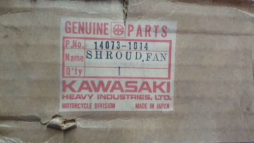 14073-1014 SHROUD,FAN, Kawasaki kz1300 Z1300 NEW OEM - Picture 2 of 4