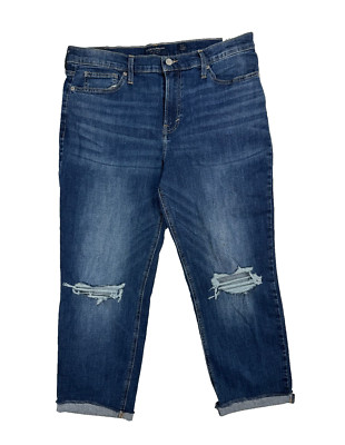 Lucky Brand Womens Sienna Boyfriend Ankle Mid Rise Denim Jeans Sz 14/32 NWT