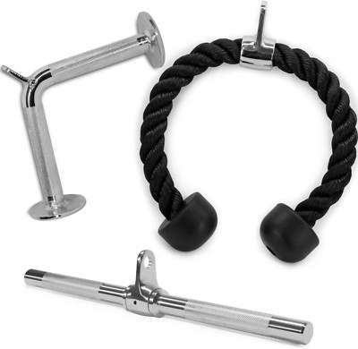 LAT Machine Accessory Pull down V-Shaped Rotating Straight Bar Rope Gym