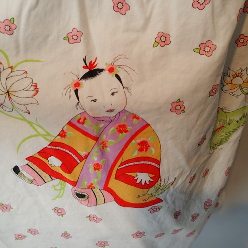 Nick & Nora XXL Geisha asian Floral chemise Pajama Tank Sleeveless sleepwear - Picture 7 of 15